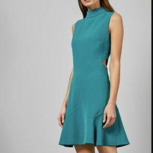 Ted Baker Turquoise Cut-Out Cocktail Dress- Brand New with Tag
